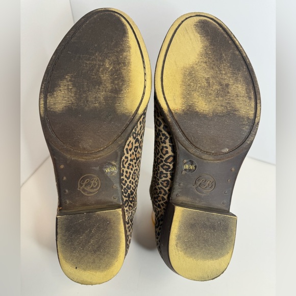 Sz 6 Lucky Brand Baley 2 Leopard Split Shaft Ankle Boots - Picture 6 of 6